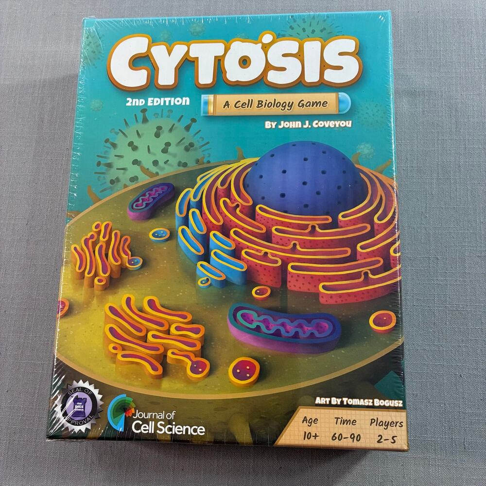 Cytosis 2nd Edition Cell Biology Board Game New Sealed Genius Games